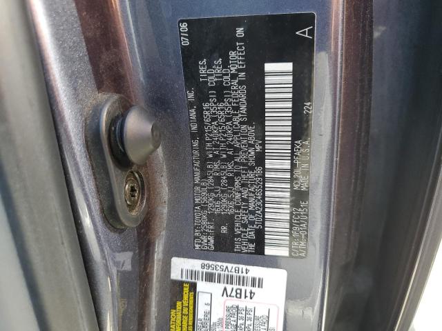 5TDZA23C46S529186 - 2006 TOYOTA SIENNA CE GRAY photo 13