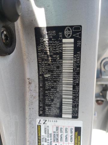 2T1KR32E86C590598 - 2006 TOYOTA COROLLA MA XR SILVER photo 13