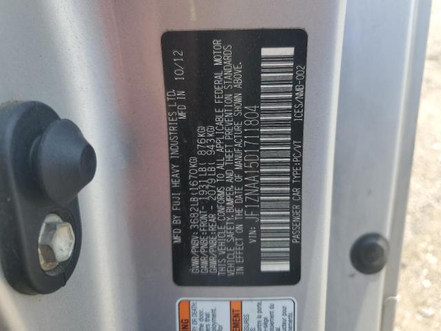 JF1ZNAA15D1711804 - 2013 TOYOTA SCION FR-S 银色 照片 12