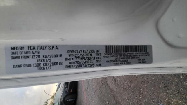 ZFBHRFAB2K6N48838 - 2019 RAM PROMASTER 白色 照片 10