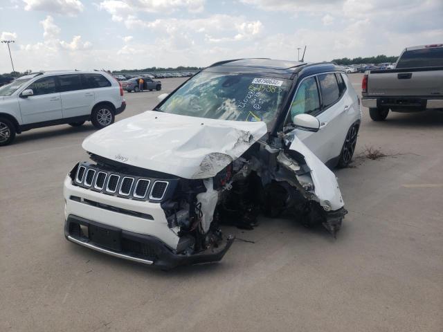 3C4NJDCB0HT645883 - 2017 JEEP COMPASS LIMITED WHITE photo 2