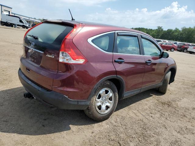 5J6RM4H31CL024435 - 2012 HONDA CR-V LX MAROON photo 3