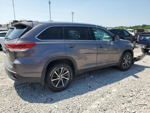 5TDJZRFH3KS582784 - 2019 TOYOTA HIGHLANDER SE GRAY photo 3