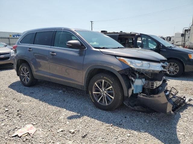 5TDJZRFH3KS582784 - 2019 TOYOTA HIGHLANDER SE GRAY photo 4