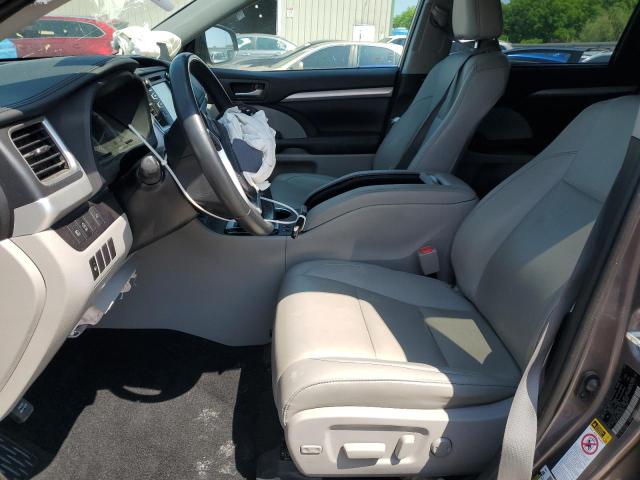5TDJZRFH3KS582784 - 2019 TOYOTA HIGHLANDER SE GRAY photo 7