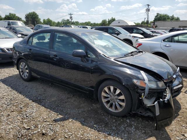 2HGFA16909H342982 - 2009 HONDA CIVIC EXL BLACK photo 4