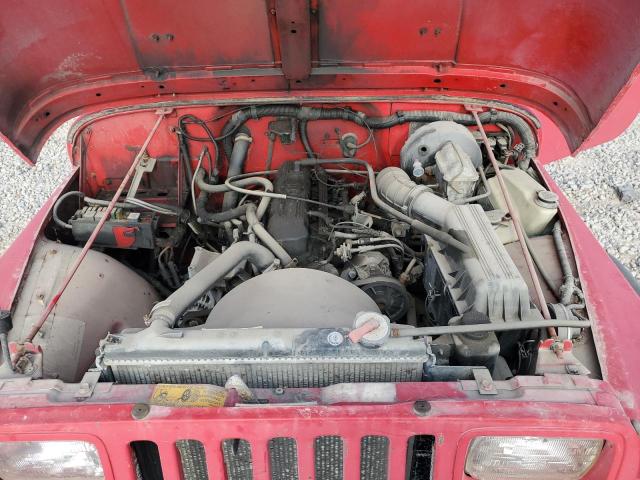 2J4FY19P7NJ518783 - 1992 JEEP WRANGLER / S RED photo 10