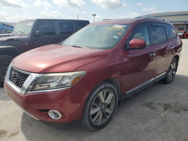5N1AR2MN9EC672376 - 2014 NISSAN PATHFINDER S MAROON photo 1