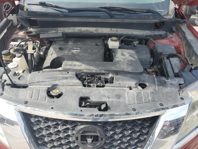 5N1AR2MN9EC672376 - 2014 NISSAN PATHFINDER S MAROON photo 12