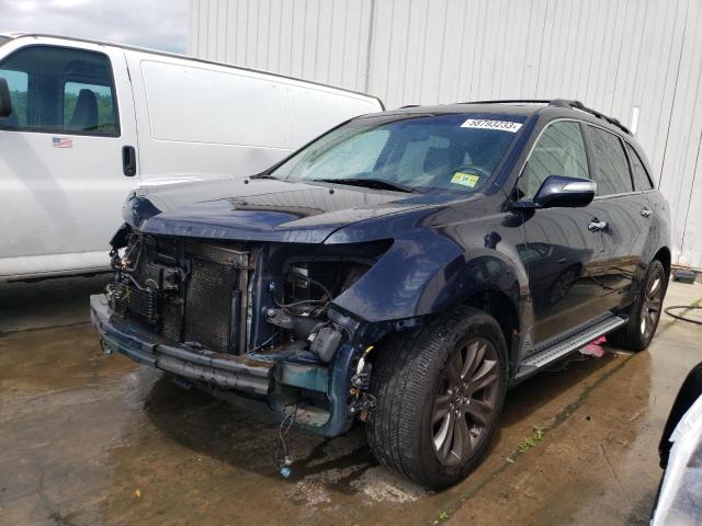 2HNYD2H83CH530650 - 2012 ACURA MDX ADVANCE BLUE photo 1