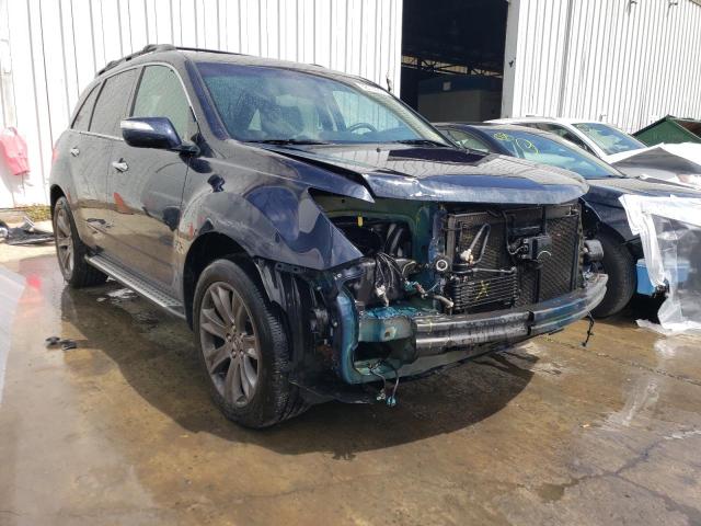 2HNYD2H83CH530650 - 2012 ACURA MDX ADVANCE BLUE photo 4