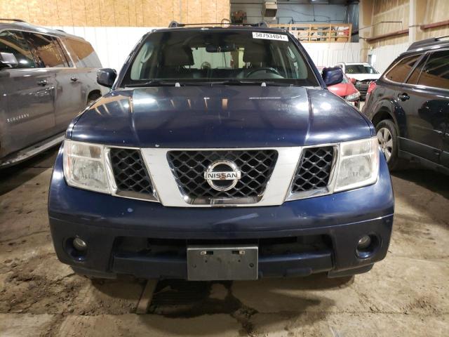 5N1AR18W76C608304 - 2006 NISSAN PATHFINDER LE BLUE photo 5