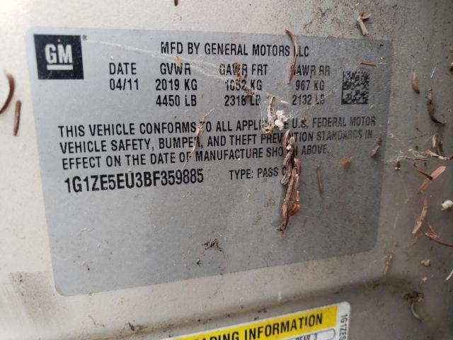 1G1ZE5EU3BF359885 - 2011 CHEVROLET MALIBU LTZ ბეჟი ფოტო 12