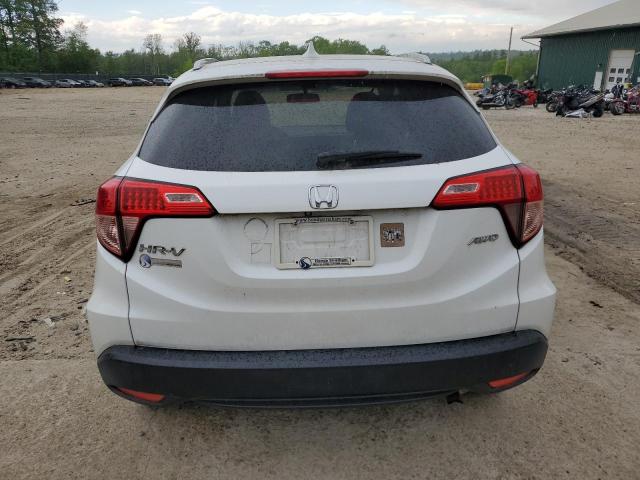 3CZRU6H77GM711874 - 2016 HONDA HR-V EXL WHITE photo 6