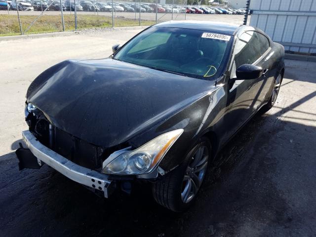 JNKCV64E38M129845 - 2008 INFINITI G37 BASE BLACK photo 2