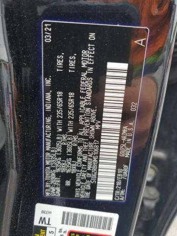 5TDGZRBH9MS106817 - 2021 TOYOTA HIGHLANDER XLE BLACK photo 13