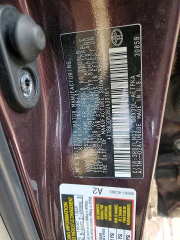 4T1BK3DB3BU430161 - 2011 TOYOTA AVALON BASE PURPLE photo 13