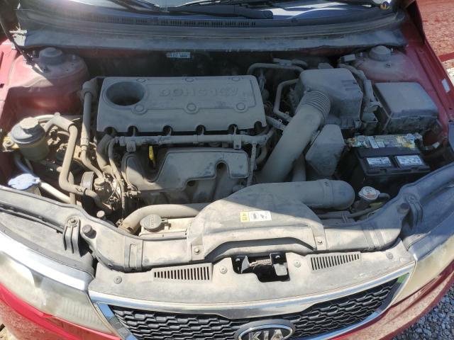 KNAFU4A22D5653585 - 2013 KIA FORTE EX MAROON photo 11