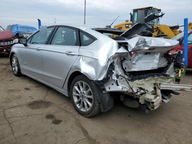 3FA6P0LU6HR233192 - 2017 FORD FUSION SE HYBRID SILVER photo 2