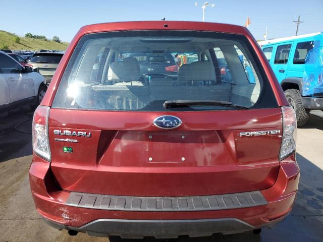 JF2SH6AC1AH744949 - 2010 SUBARU FORESTER 2.5X BURGUNDY photo 6