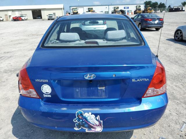 KMHDN46D06U270153 - 2006 HYUNDAI ELANTRA GLS BLUE photo 6