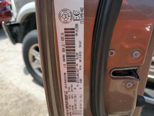 3D7UT2CL0AG116277 - 2010 DODGE RAM 2500 BROWN photo 12