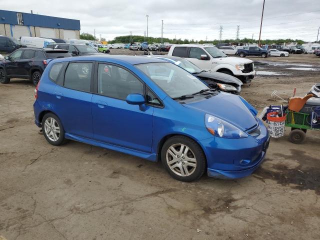 JHMGD38687S037470 - 2007 HONDA FIT S 蓝色 照片 4