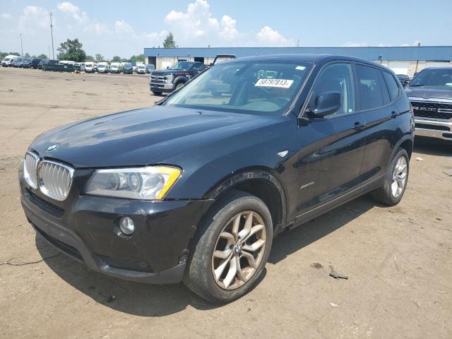 5UXWX7C55BLT78319 - 2011 BMW X3 XDRIVE35I Schwarz Foto 1