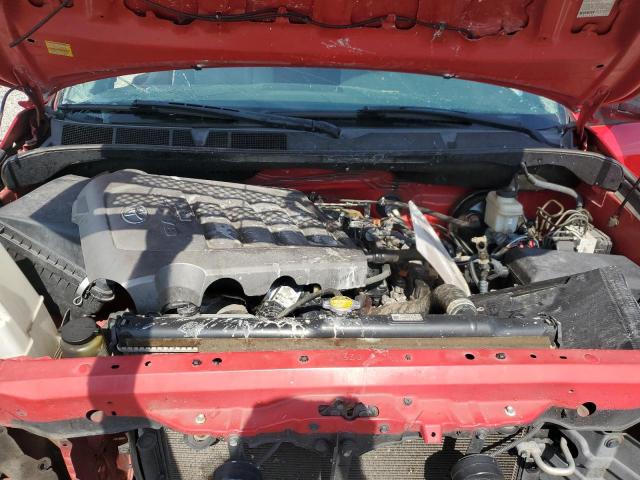 5TFJV52187X001469 - 2007 TOYOTA TUNDRA RED photo 11