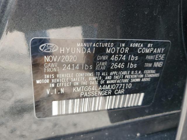 KMTG64LA4MU077110 - 2021 GENESIS G70 GRAY photo 12