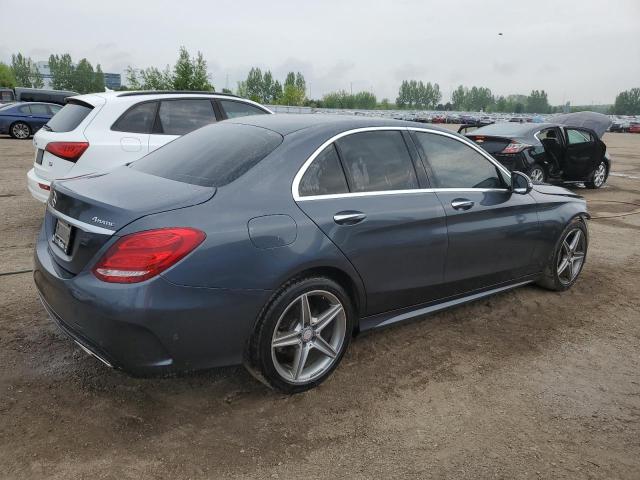 55SWF4KBXGU140842 - 2016 MERCEDES-BENZ C 300 4MATIC GRAY photo 3