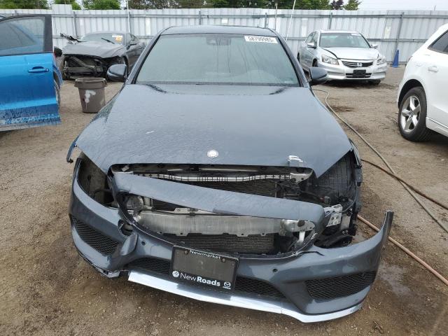 55SWF4KBXGU140842 - 2016 MERCEDES-BENZ C 300 4MATIC GRAY photo 5