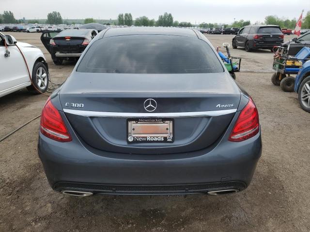 55SWF4KBXGU140842 - 2016 MERCEDES-BENZ C 300 4MATIC GRAY photo 6