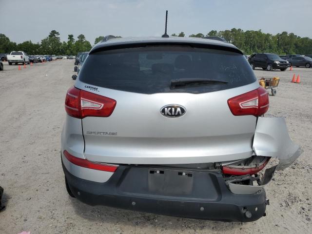 KNDPB3A21D7402777 - 2013 KIA SPORTAGE BASE SILVER photo 6