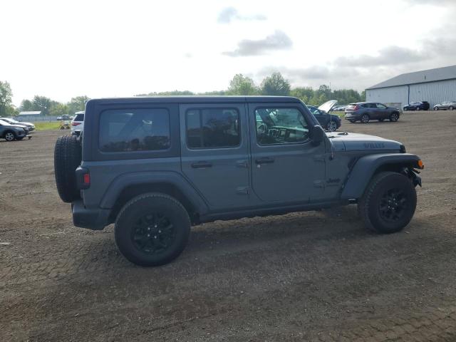1C4HJXDN5MW679104 - 2021 JEEP WRANGLER U SPORT رمادي صورة 3