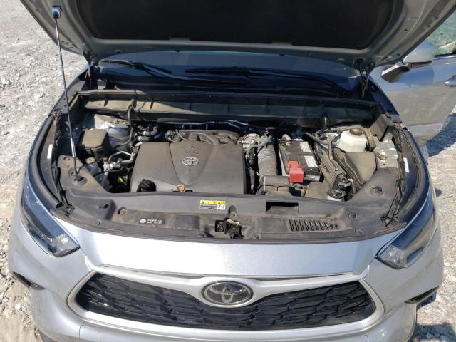 5TDGZRAH6MS514841 - 2021 TOYOTA HIGHLANDER XLE Արծաթագույն լուսանկար 12