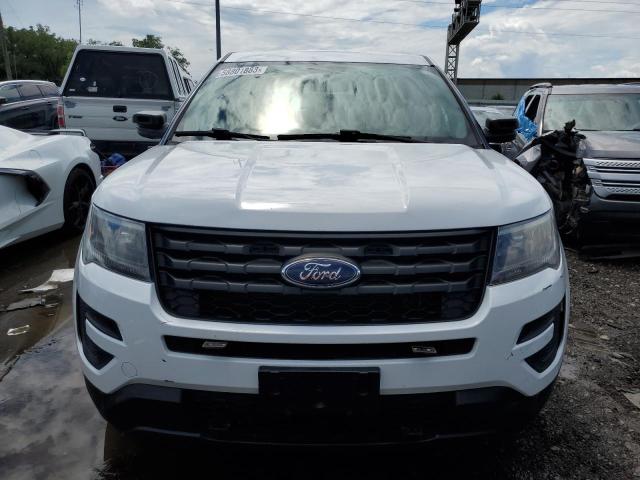 1FM5K8AR2HGD92876 - 2017 FORD EXPLORER POLICE INTERCEPTOR WHITE photo 5