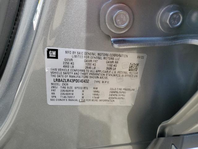 LRBAZLR43PD040432 - 2023 BUICK ENVISION PREFERRED SILVER photo 13