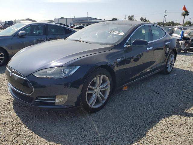 5YJSA1H17EFP33261 - 2014 TESLA MODEL S GRAY photo 1