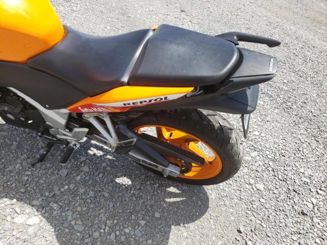 MLHMC4101D5304037 - 2013 HONDA CBR250 R ORANGE photo 9