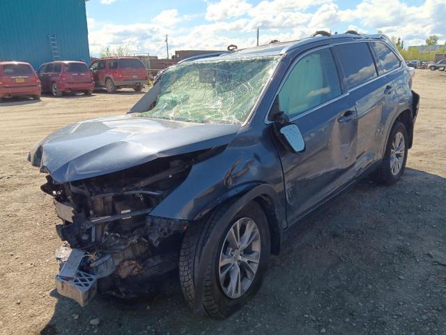 5TDJKRFH7FS186786 - 2015 TOYOTA HIGHLANDER XLE 蓝色 照片 1