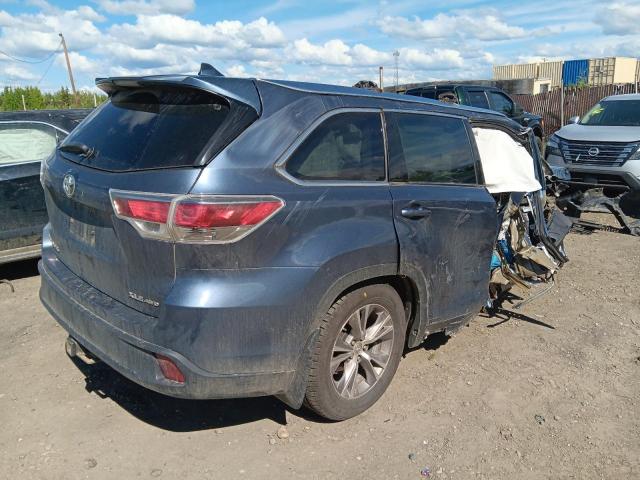 5TDJKRFH7FS186786 - 2015 TOYOTA HIGHLANDER XLE 蓝色 照片 3