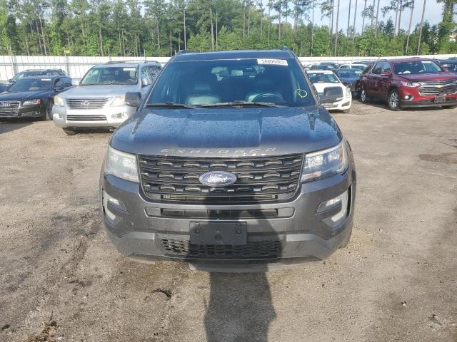 1FM5K8GT4GGC54483 - 2016 FORD EXPLORER SPORT GRAY photo 5