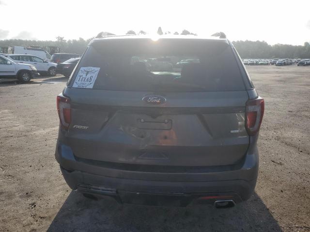 1FM5K8GT4GGC54483 - 2016 FORD EXPLORER SPORT GRAY photo 6