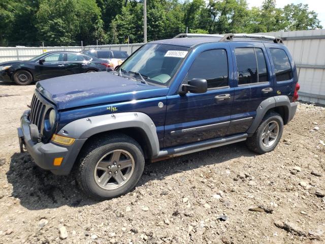 1J4GL38K65W689327 - 2005 JEEP LIBERTY RENEGADE BLUE photo 1