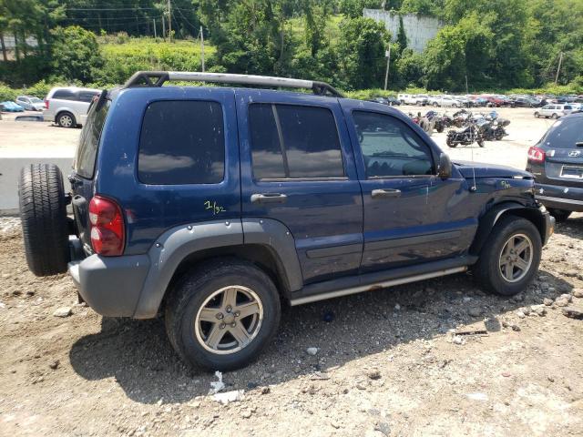 1J4GL38K65W689327 - 2005 JEEP LIBERTY RENEGADE BLUE photo 3