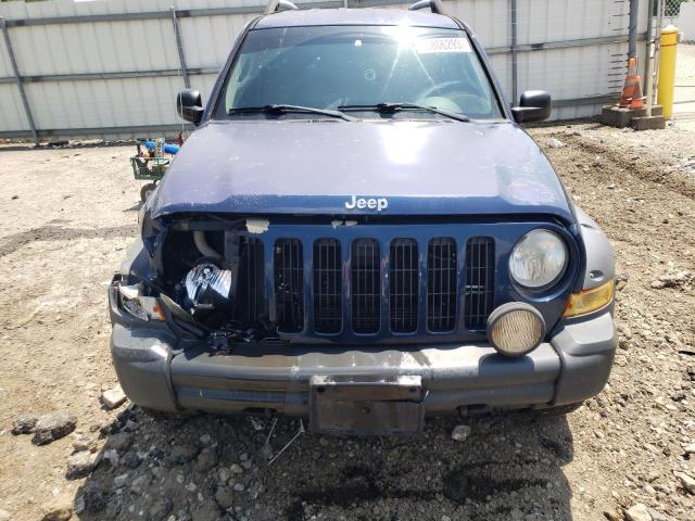 1J4GL38K65W689327 - 2005 JEEP LIBERTY RENEGADE BLUE photo 5