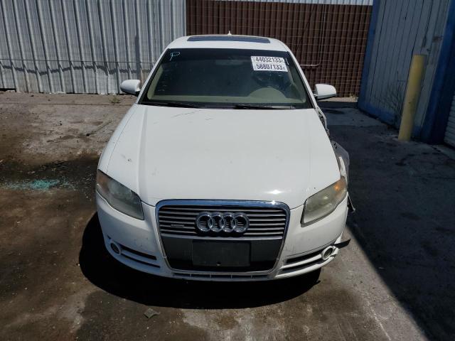 WAUDF78E57A115722 - 2007 AUDI A4 2.0T QUATTRO WHITE photo 5