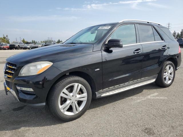 4JGDA5HBXCA000938 - 2012 MERCEDES-BENZ ML 350 4MATIC BLACK photo 1