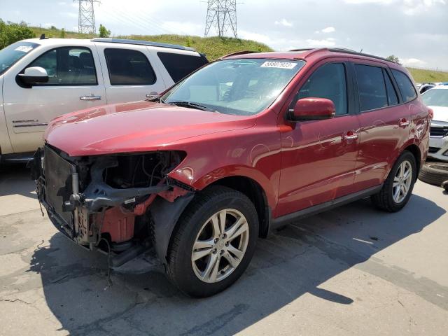 5XYZK4AG1BG039472 - 2011 HYUNDAI SANTA FE LIMITED RED photo 1